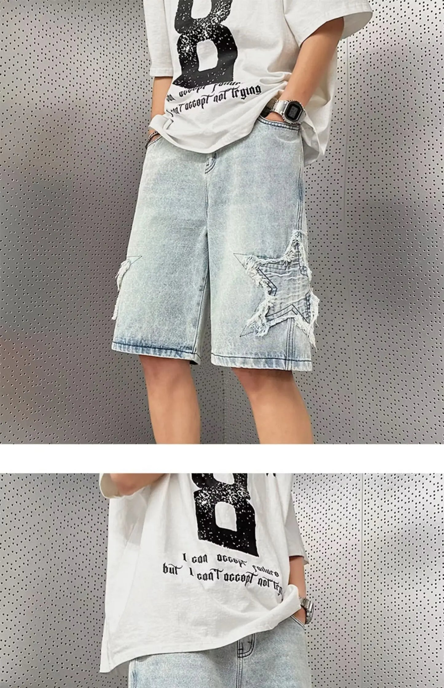 Summer Men Denim Shorts