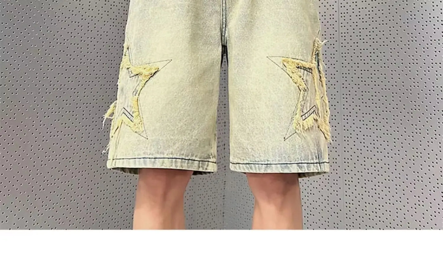 Summer Men Denim Shorts