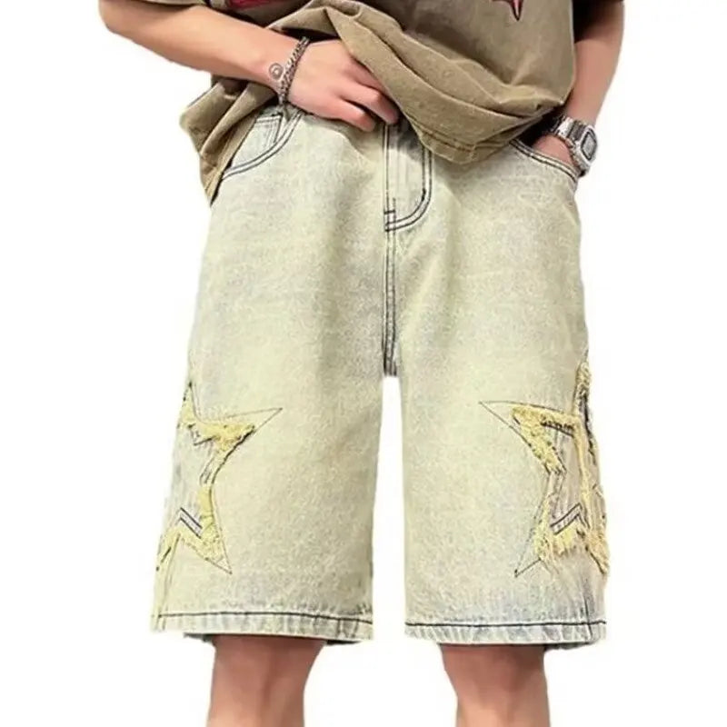 Summer Men Denim Shorts