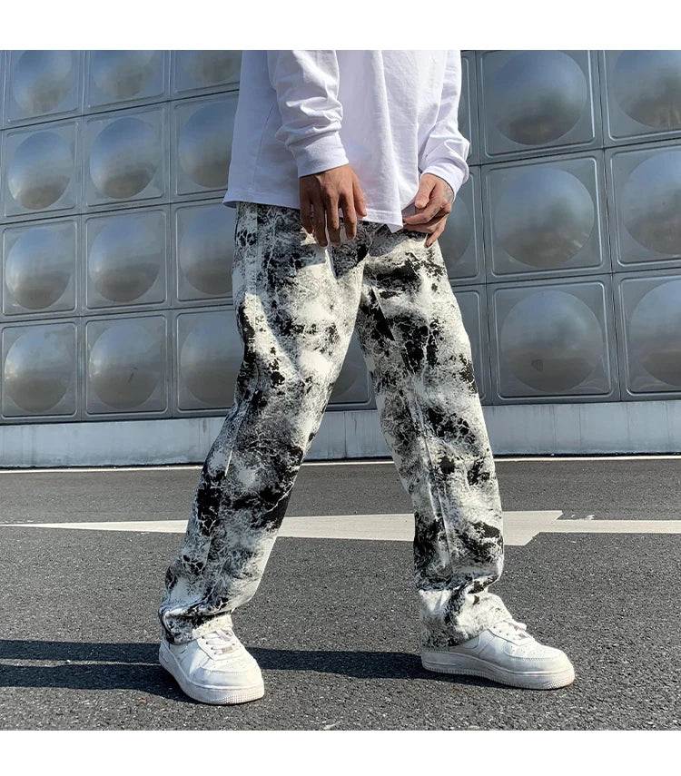 Printed jeans for mens RocWearVibes style