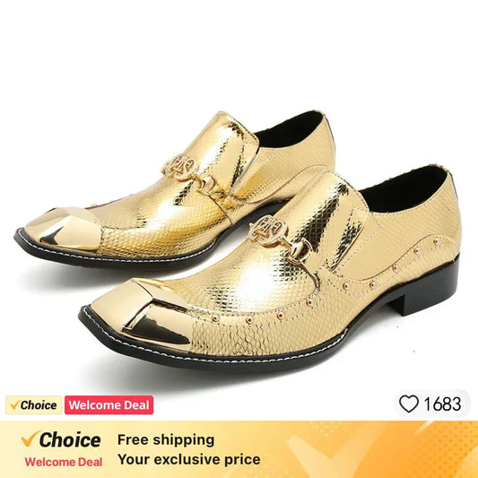 Genuine Leather Oxford Loafers (Men)