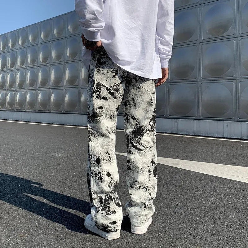 Printed jeans for mens RocWearVibes style