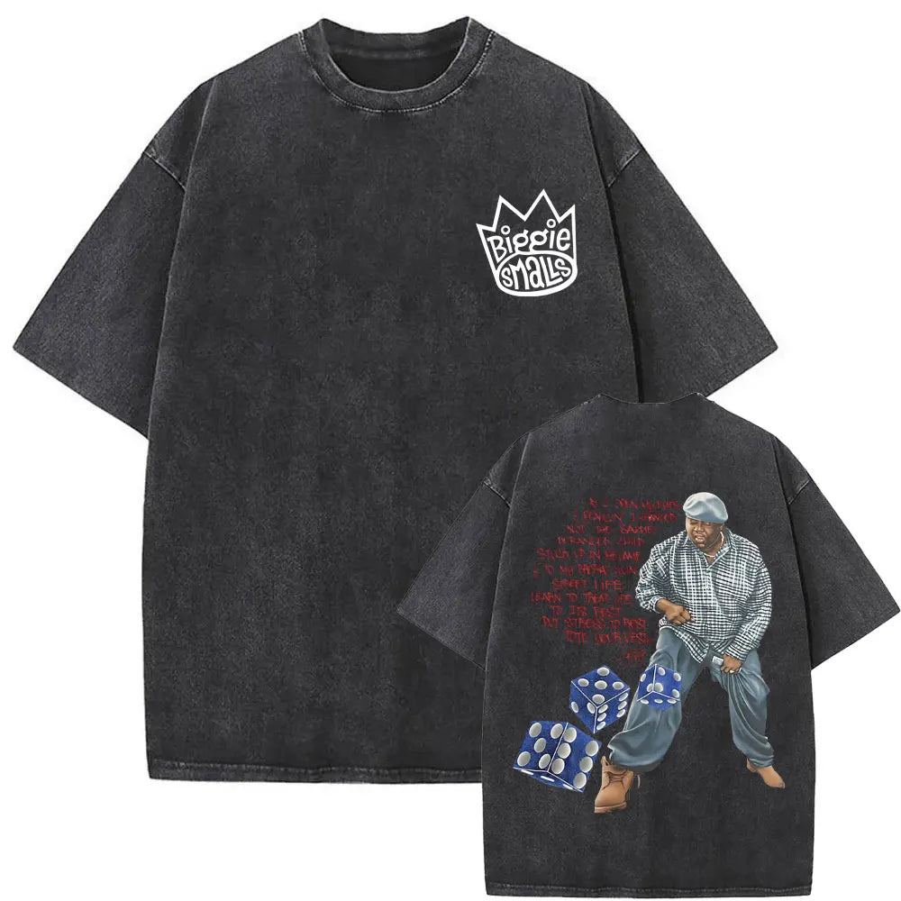 Rapper The Notorious Big Ready To Die Washed Vintage T-shirt