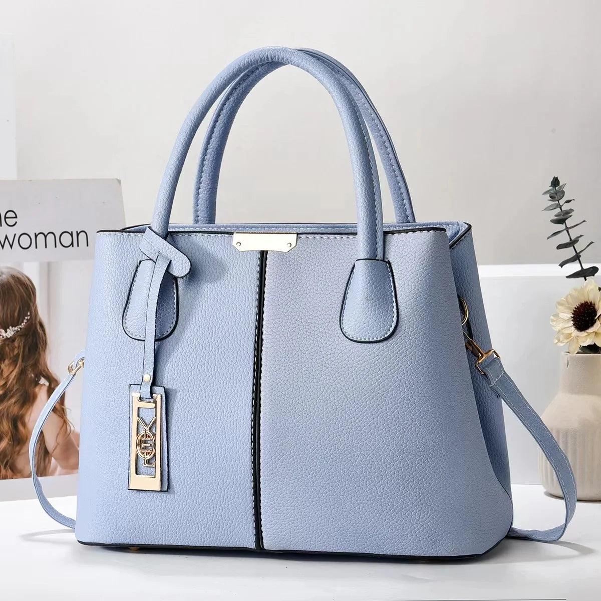 Famous Designer Brand Women’s Leather Handbag