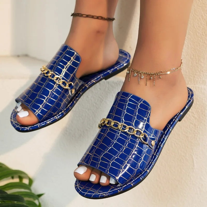 Summer Open-Toe Wedge Sandals