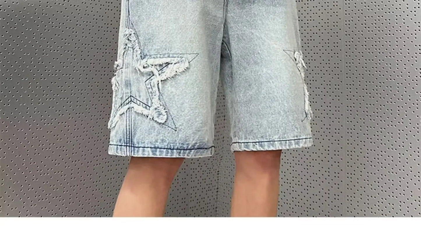 Summer Men Denim Shorts