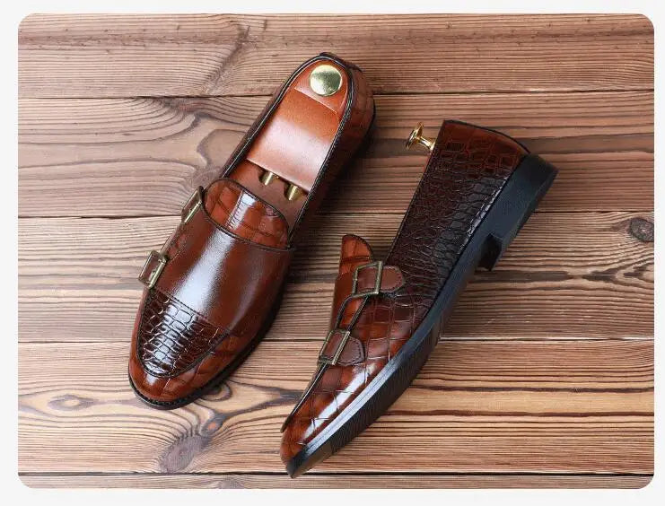 Men’s Business Shoes – Crocodile Grain