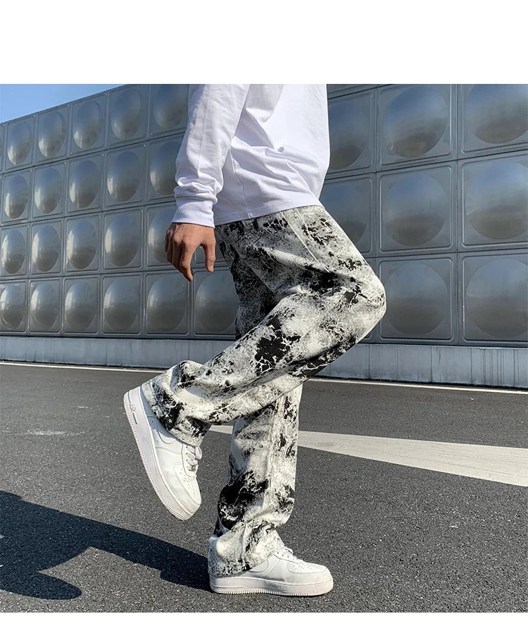 Printed jeans for mens RocWearVibes style