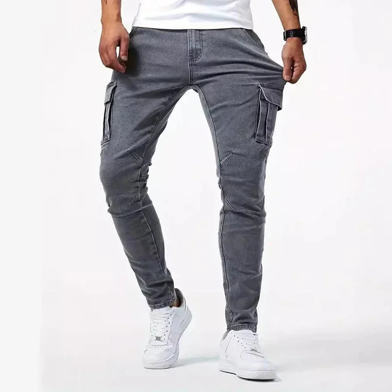 Men Casual Pencil Jeans