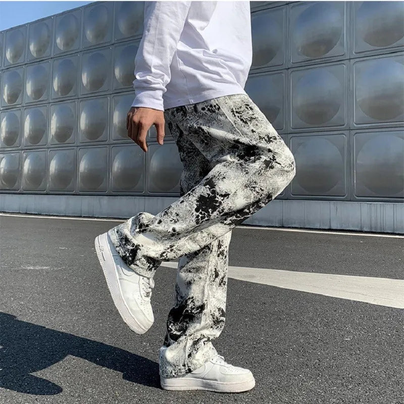 Printed jeans for mens RocWearVibes style
