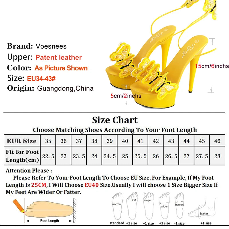 15 CM Stiletto Platform Heels