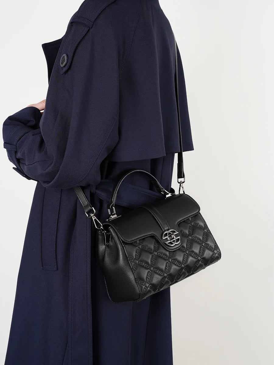 2025 New Women’s Commuter Genuine Leather Handbag