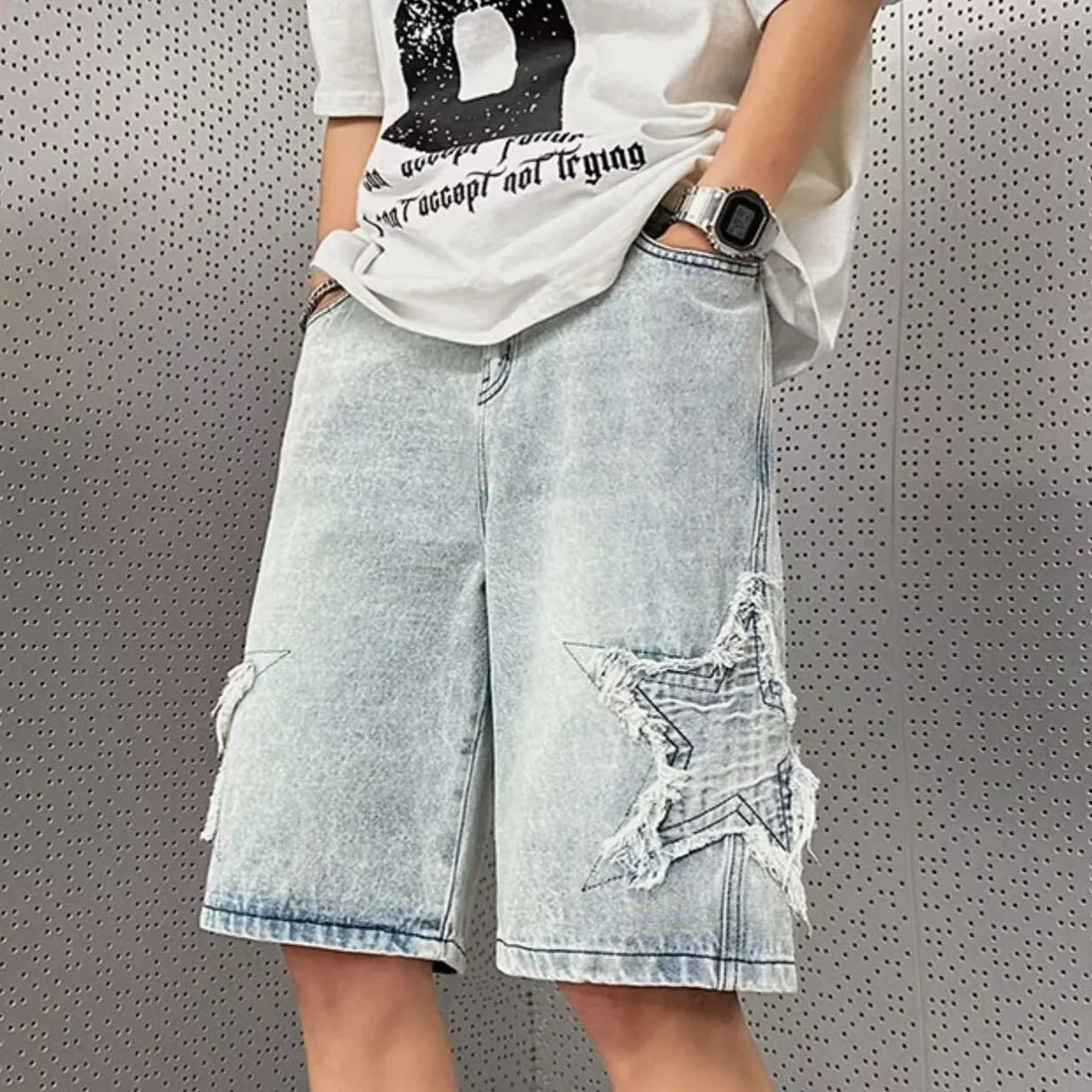 Summer Men Denim Shorts