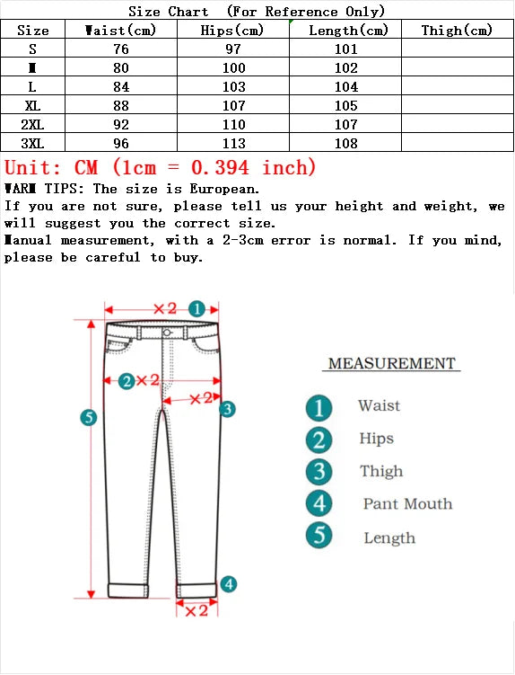 Men Casual Pencil Jeans