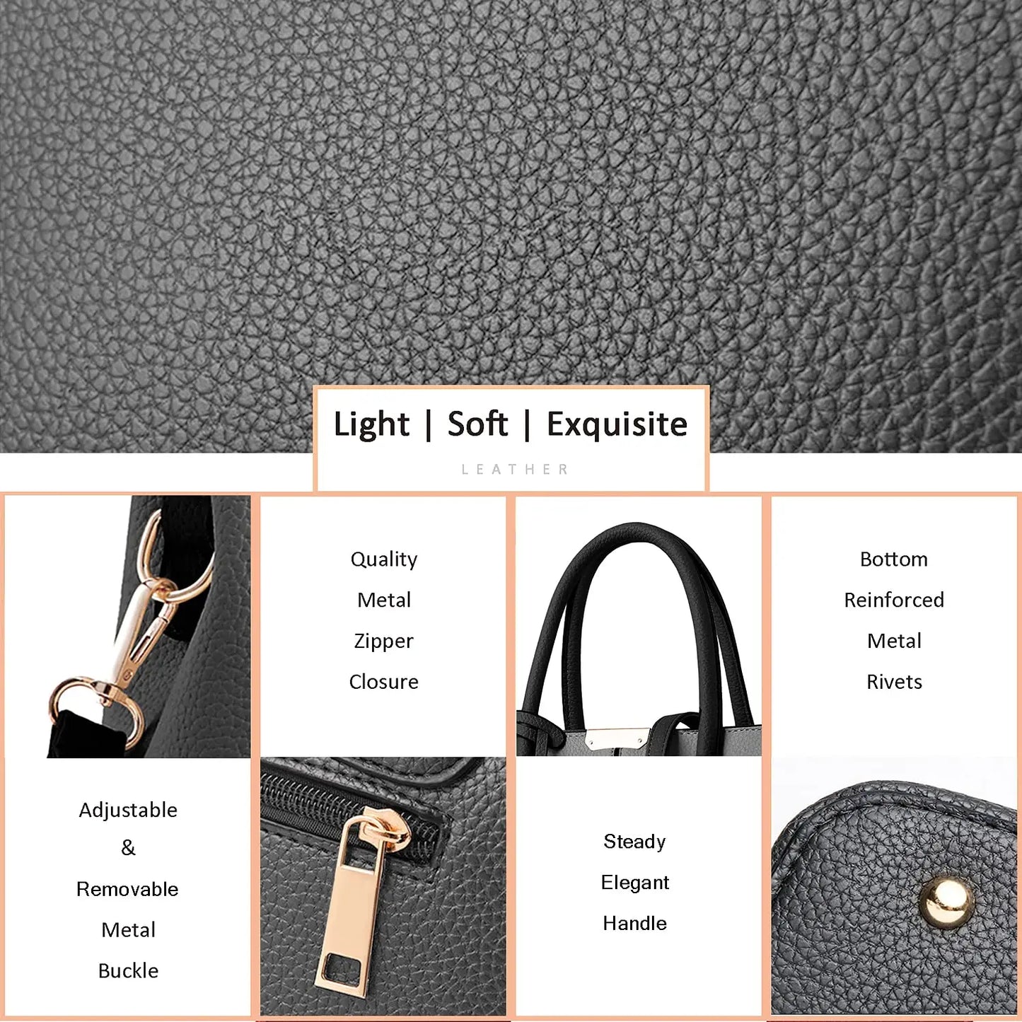 Famous Designer Brand Women’s Leather Handbag