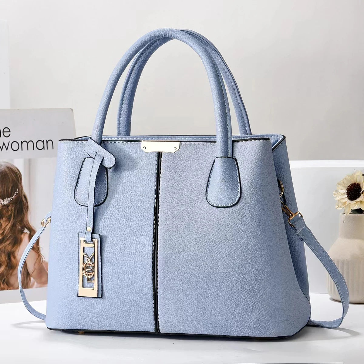 Famous Designer Brand Women’s Leather Handbag