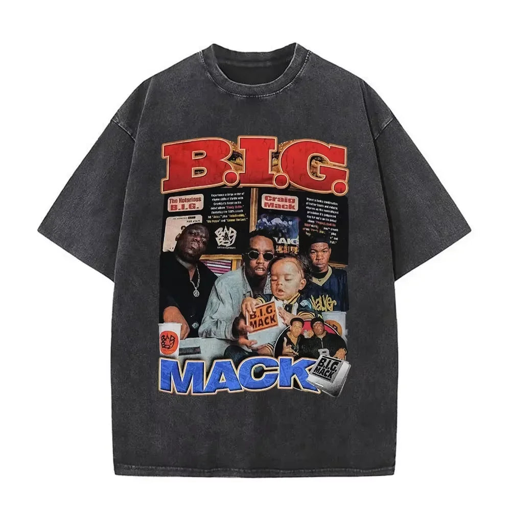 Rapper The Notorious Big Ready To Die Washed Vintage T-shirt