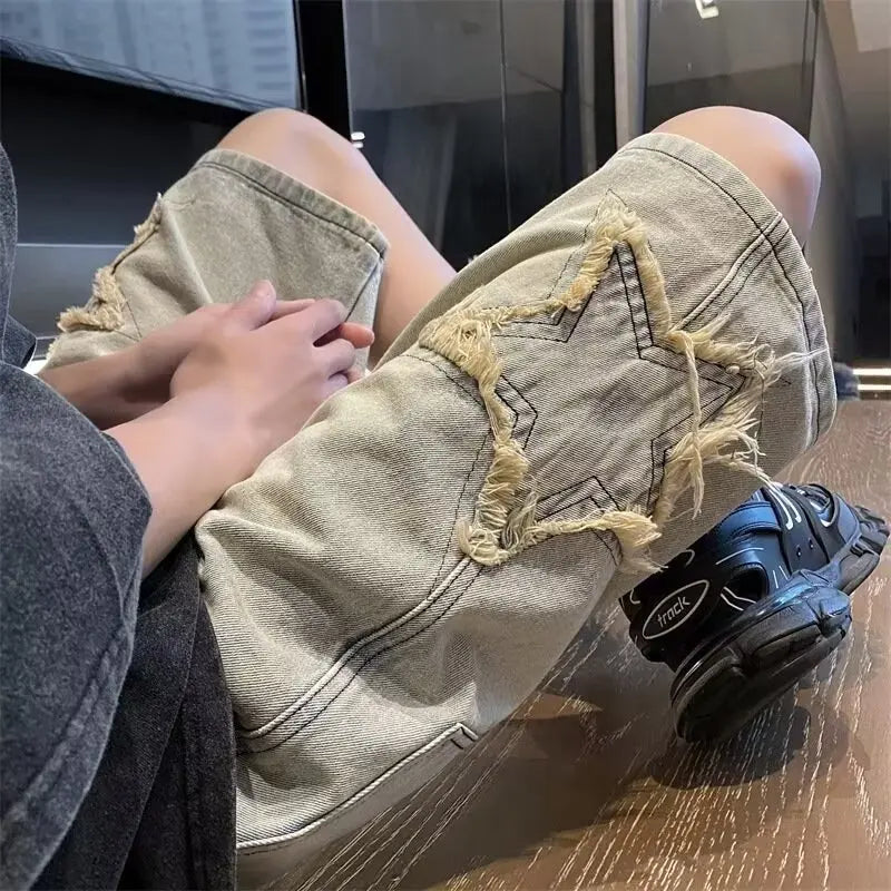 Summer Men Denim Shorts