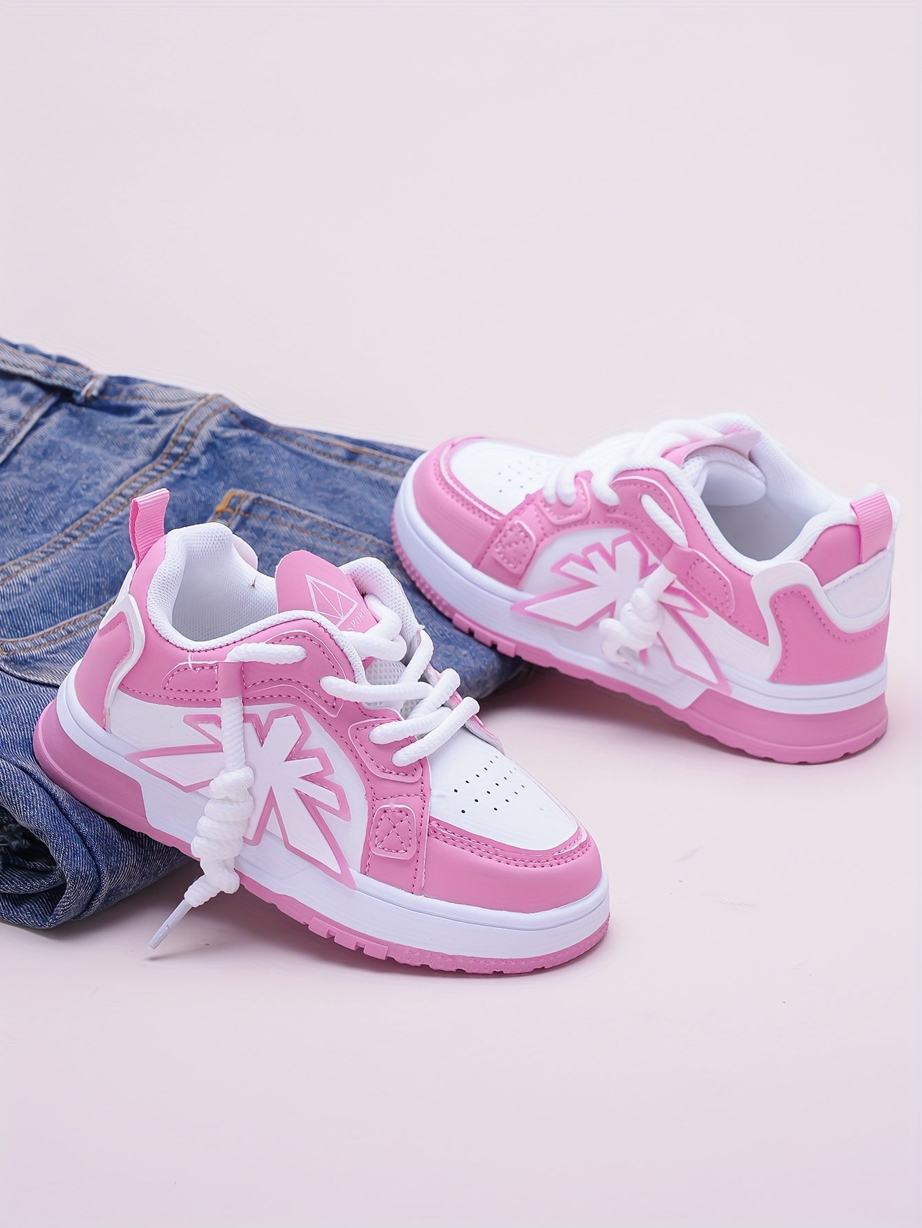 Girls' & Boys' Pink Sneakers