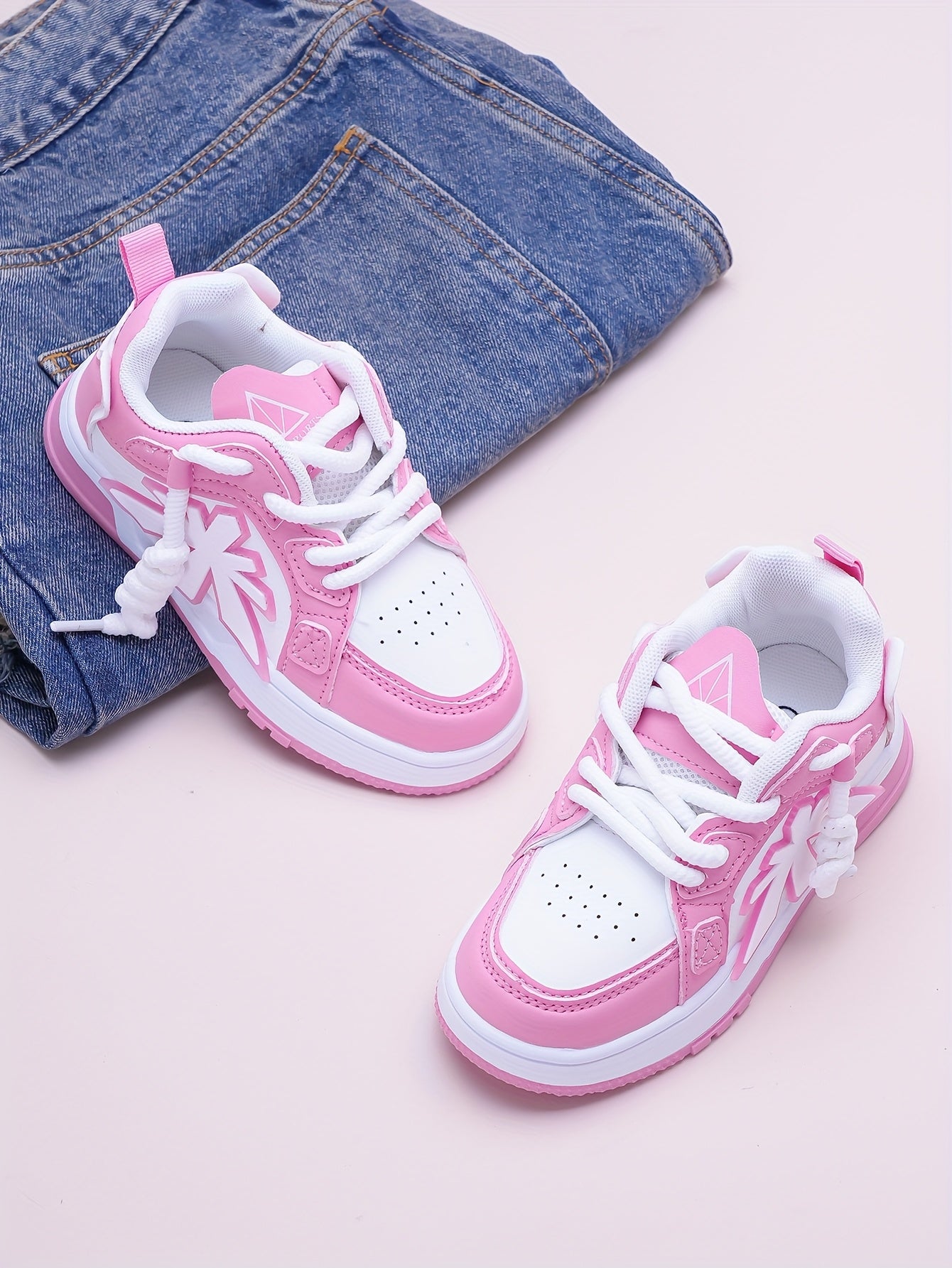 Girls' & Boys' Pink Sneakers