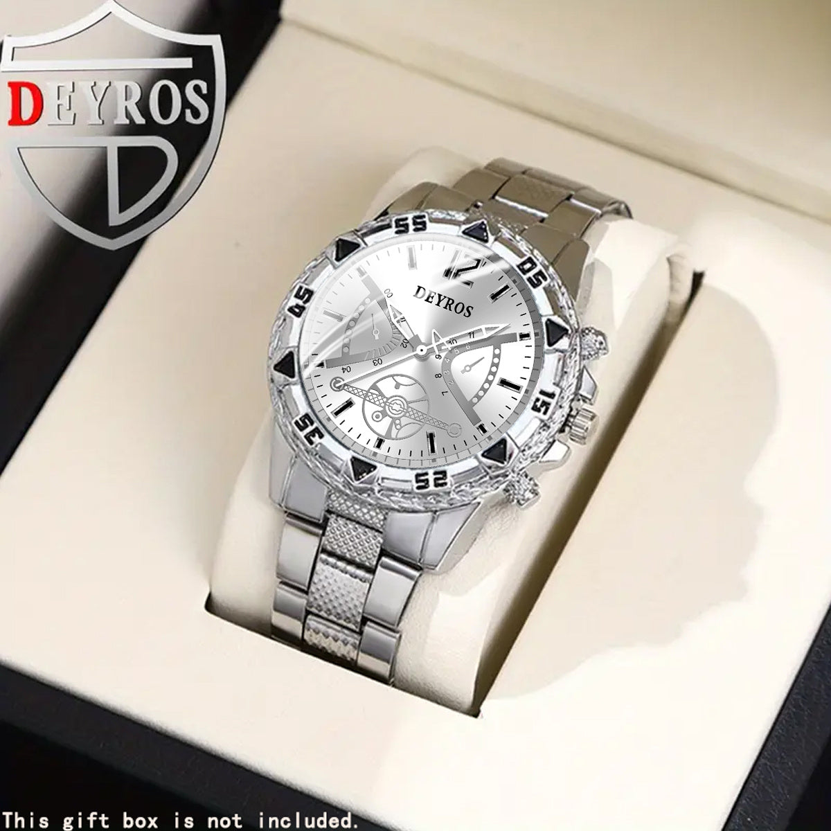 Minimalist Quartz Watch – Silver Steel