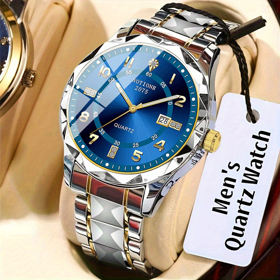 Minimalist Roman Men’s Watch – Silver Steel