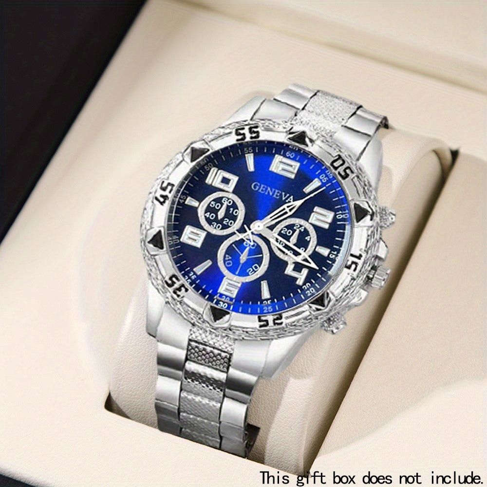 Minimalist Quartz Watch – Silver Steel