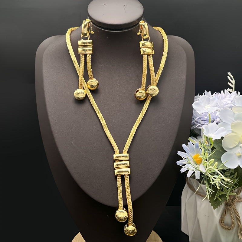 Bridal Jewelry Set – 3 Pieces (Earrings, Necklace, Bracelet)