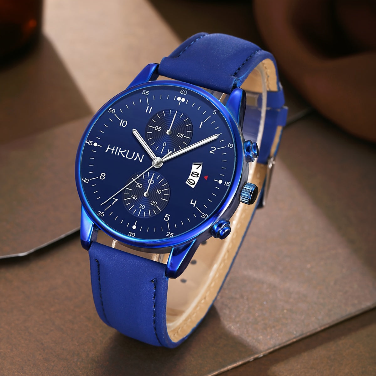 New Casual Sports Style Men's Quartz Watch+2 Personalized Bracelets