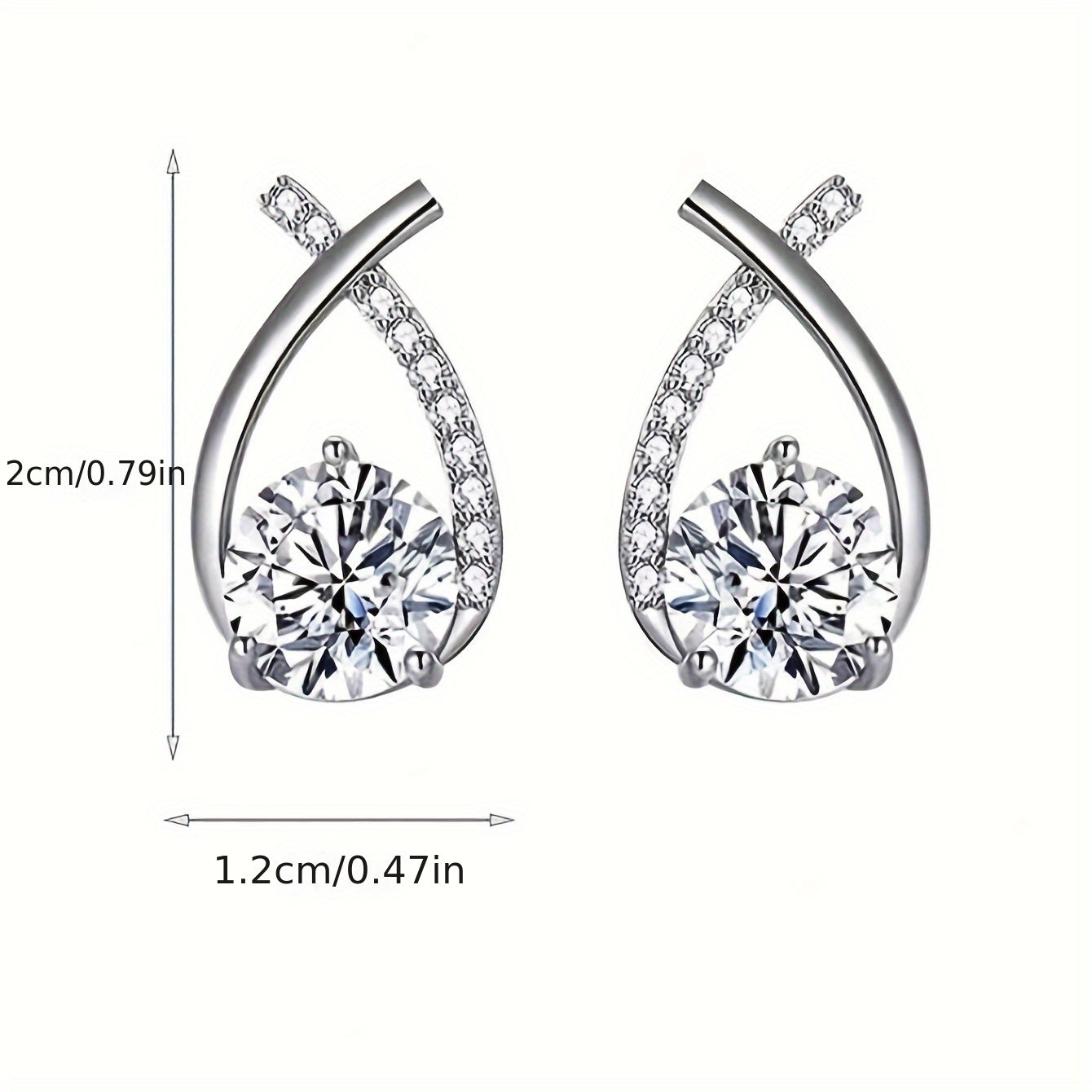 Sparkle Teardrop Earrings – Hypoallergenic CZ